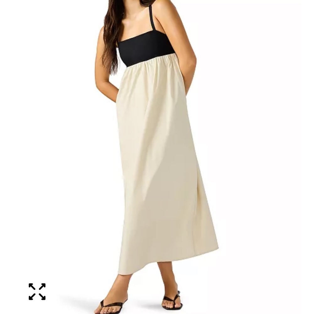 Steve Madden Black and Cream Maxi Dress